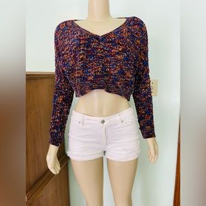 Earthbound Multi Color Cropped Sweater